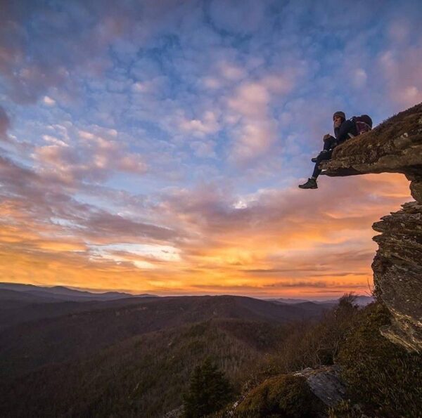 Melody Dennis hiking in Great Smoky Mountains National Park