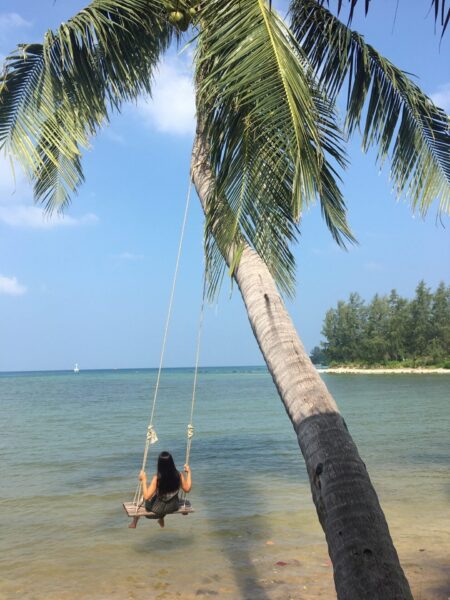 Melody Dennis at the beach.