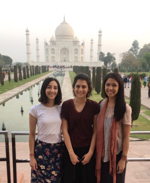 Melody at the Taj Mahal.