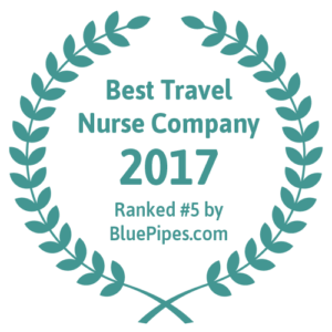Best Travel Nurse Company 2017 Ranked #5 by BluePipes.com