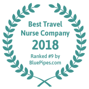 Best Travel Nurse Company 2018 Ranked #9 by BluePipes.com