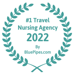 #1 Travel Nursing Agency 2022 by BluePipes.com